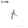 IMPLANT GRADE TITANIUM THREADLESS PUSH IN DAGGER TOP PART ONLY